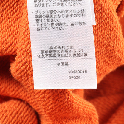 HOODED SWEAT FIRE BUTTERFLY プルオーバーパーカー ロゴプリント コットン オレンジ ショット トップス Schott