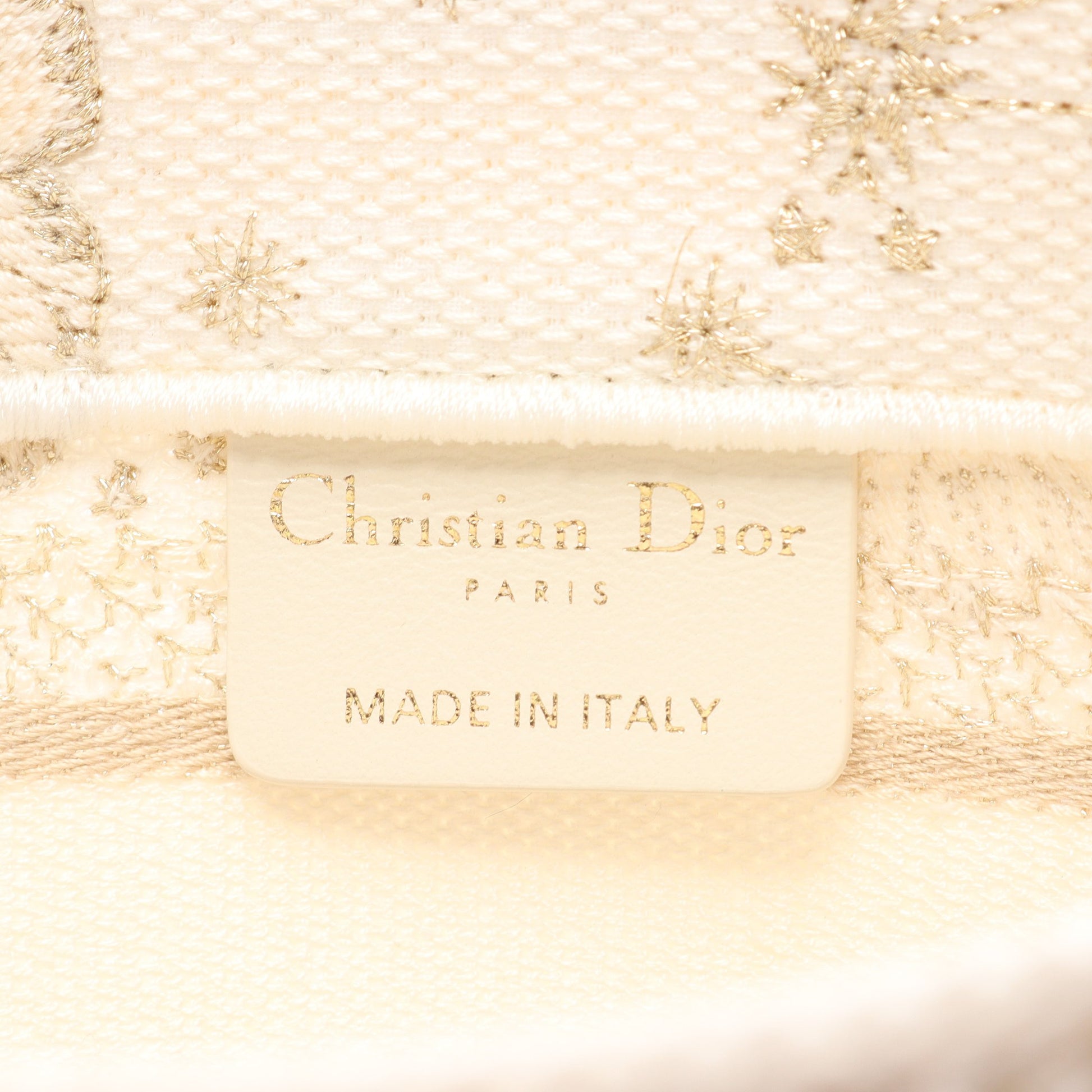 BOOK TOTE ブックトート ミニ バタフライ 2WAY ハンドバッグ トートバッグ キャンバス ホワイト ゴールド ディオール バッグ DIOR