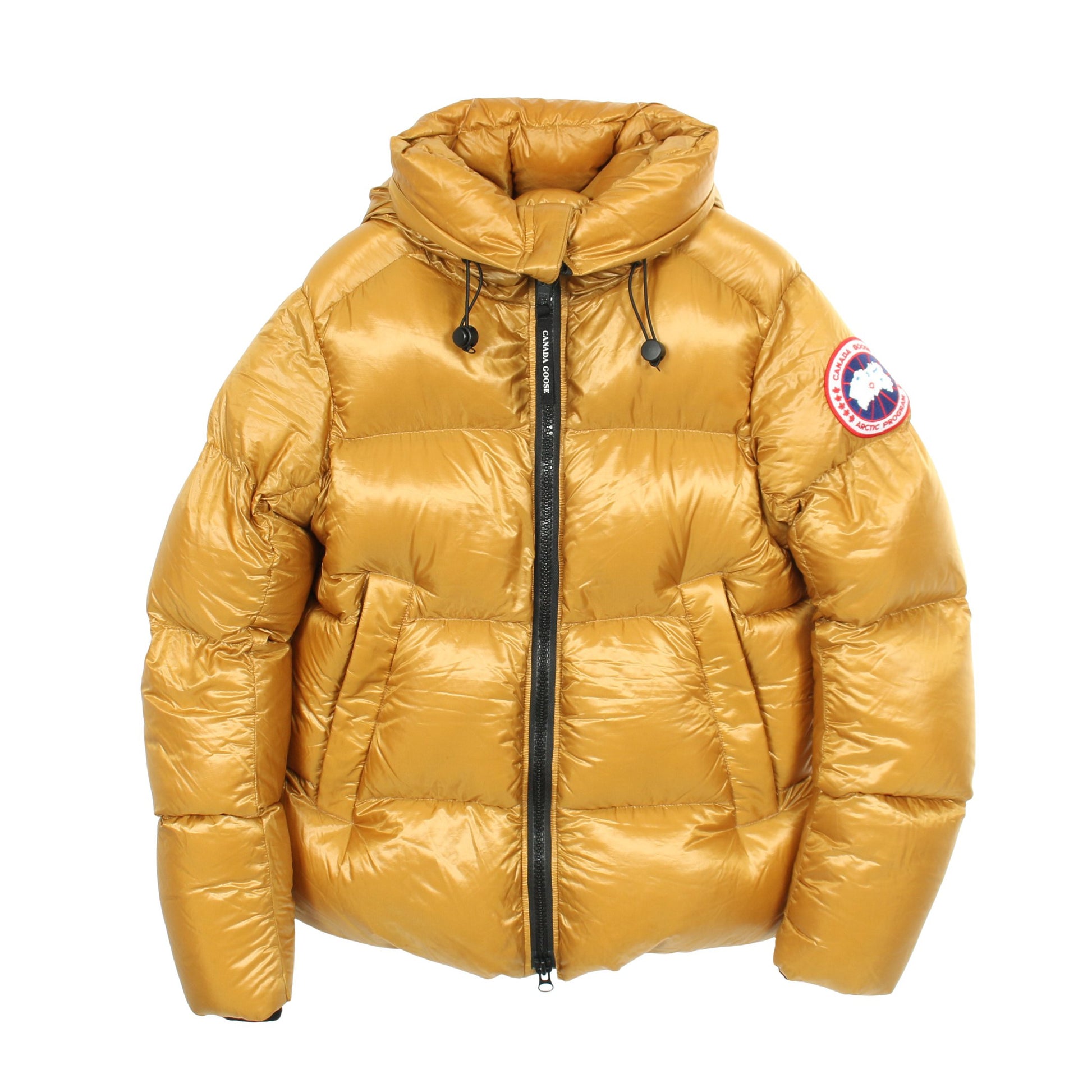 Crofton Puffer クロフトン パッファー ダウンジャケット ナイロン イエローブラウン フード付き パッカブル カナダグース アウター CANADA GOOSE