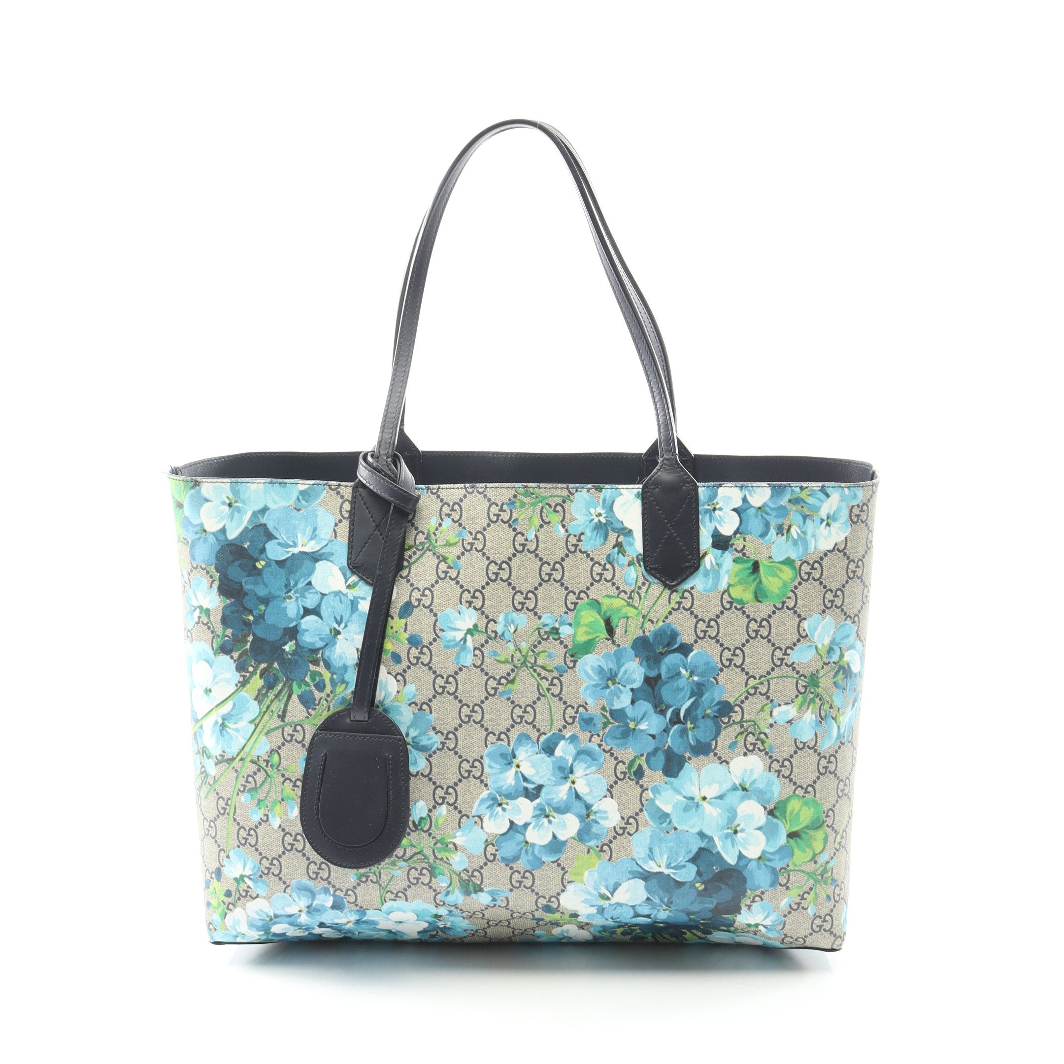 GGブルームス ハンドバッグ トートバッグ PVC レザー ベージュ