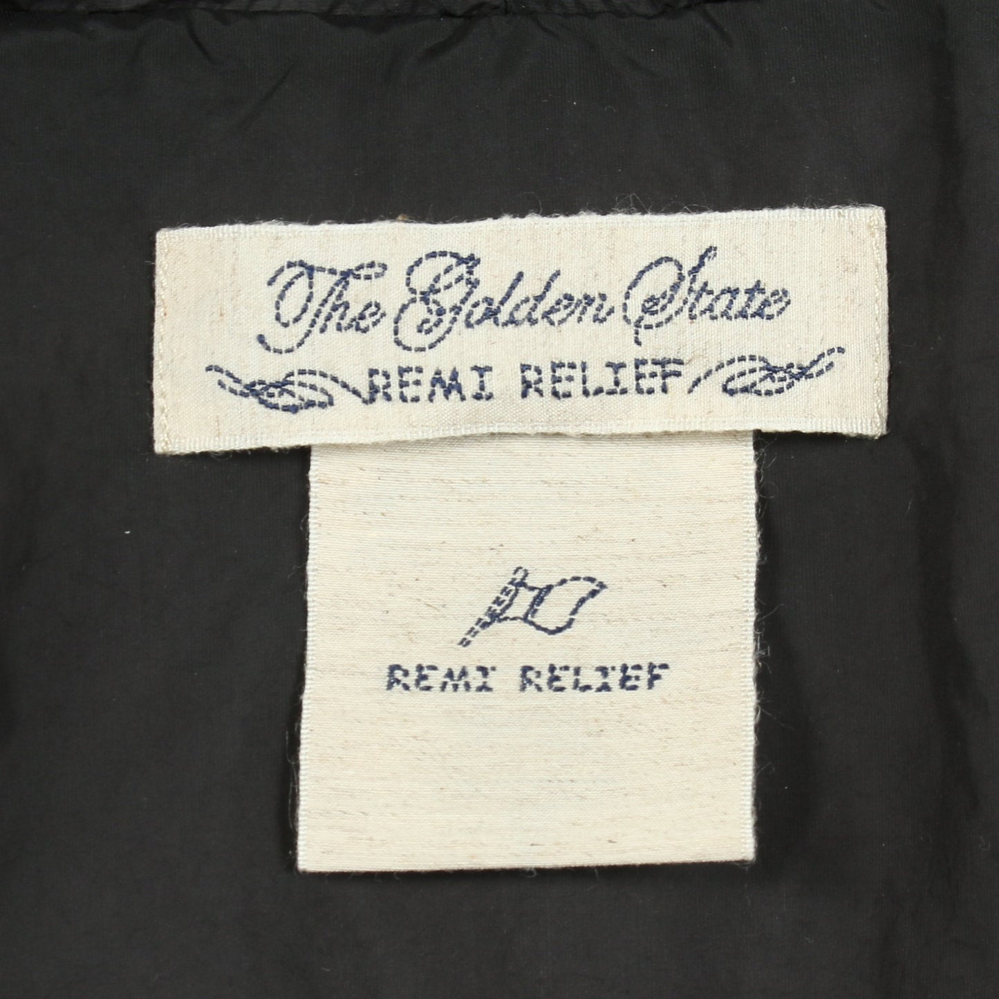 ダウンジャケット ナイロン ブラック フード付き Chaos別注 レミレリーフ アウター REMI RELIEF