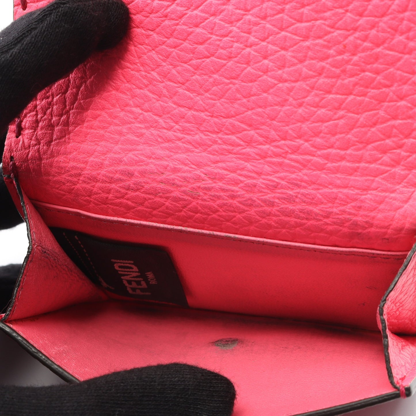 セレリア 三つ折り財布 レザー ピンクパープル フェンディ 財布・小物 FENDI