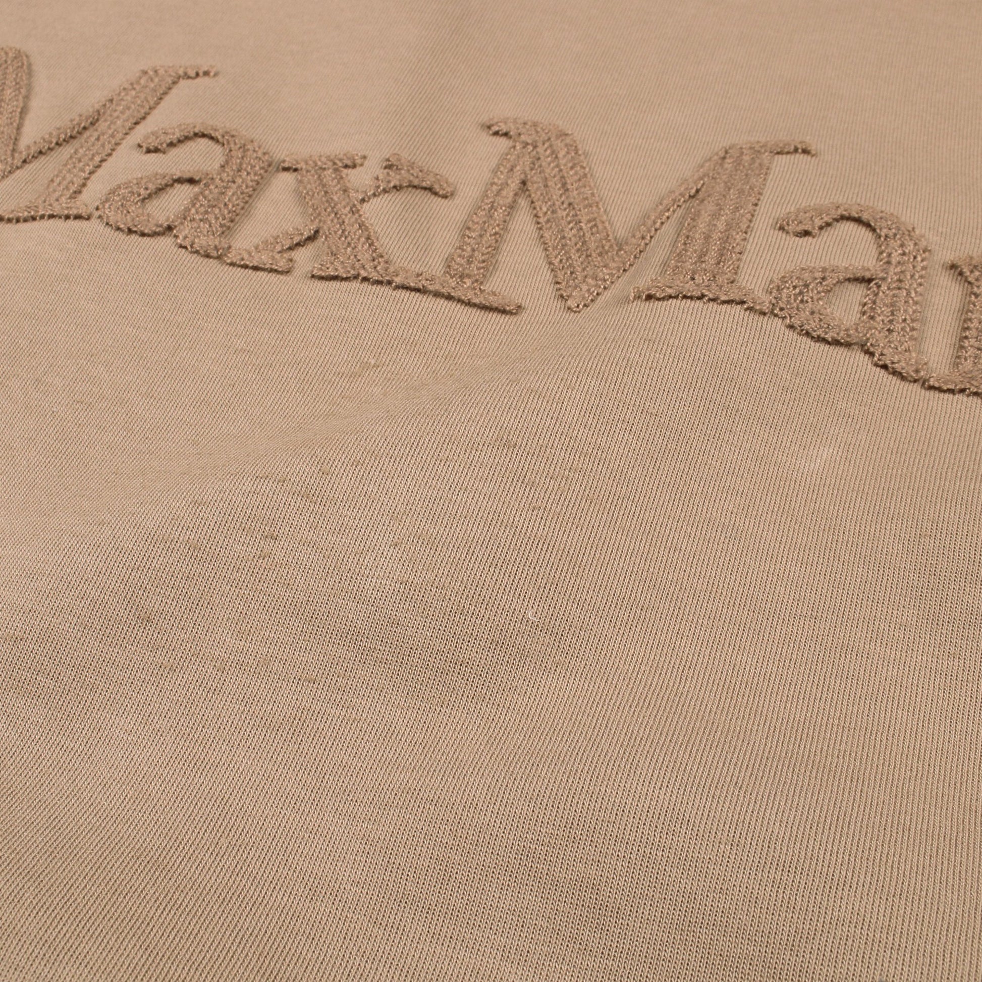 SAPORE プルオーバーパーカー ロゴ コットン ブラウン エスマックスマーラ トップス S Max Mara