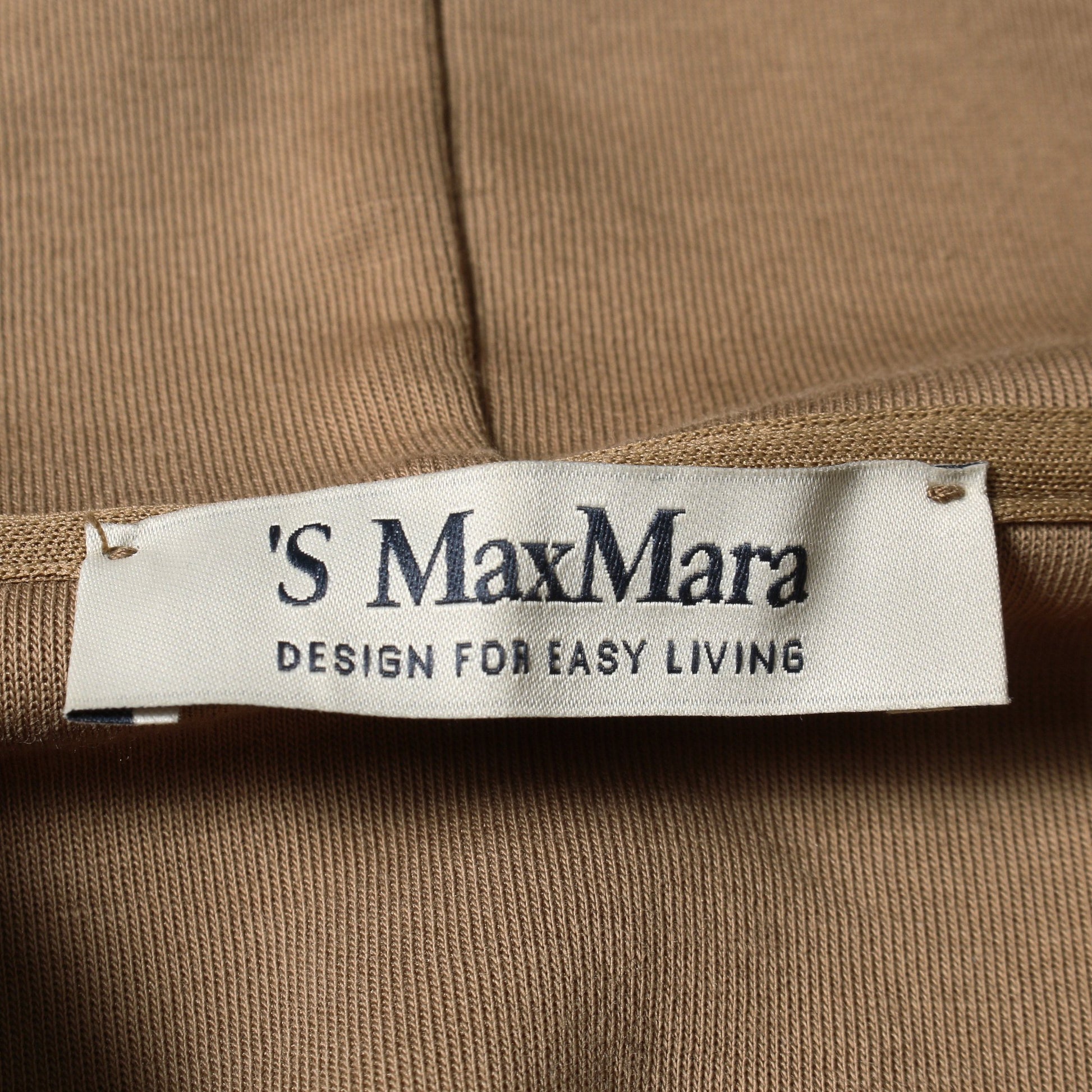 SAPORE プルオーバーパーカー ロゴ コットン ブラウン エスマックスマーラ トップス S Max Mara