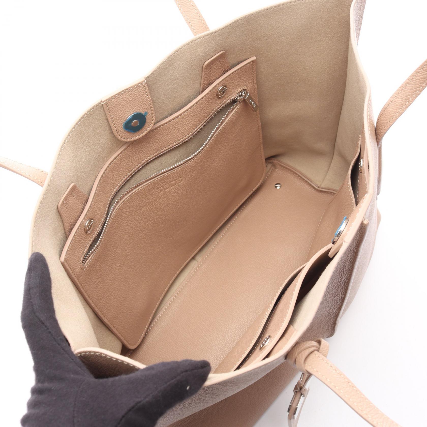 JOY ショルダーバッグ トートバッグ レザー ピンクベージュ トッズ バッグ TOD'S