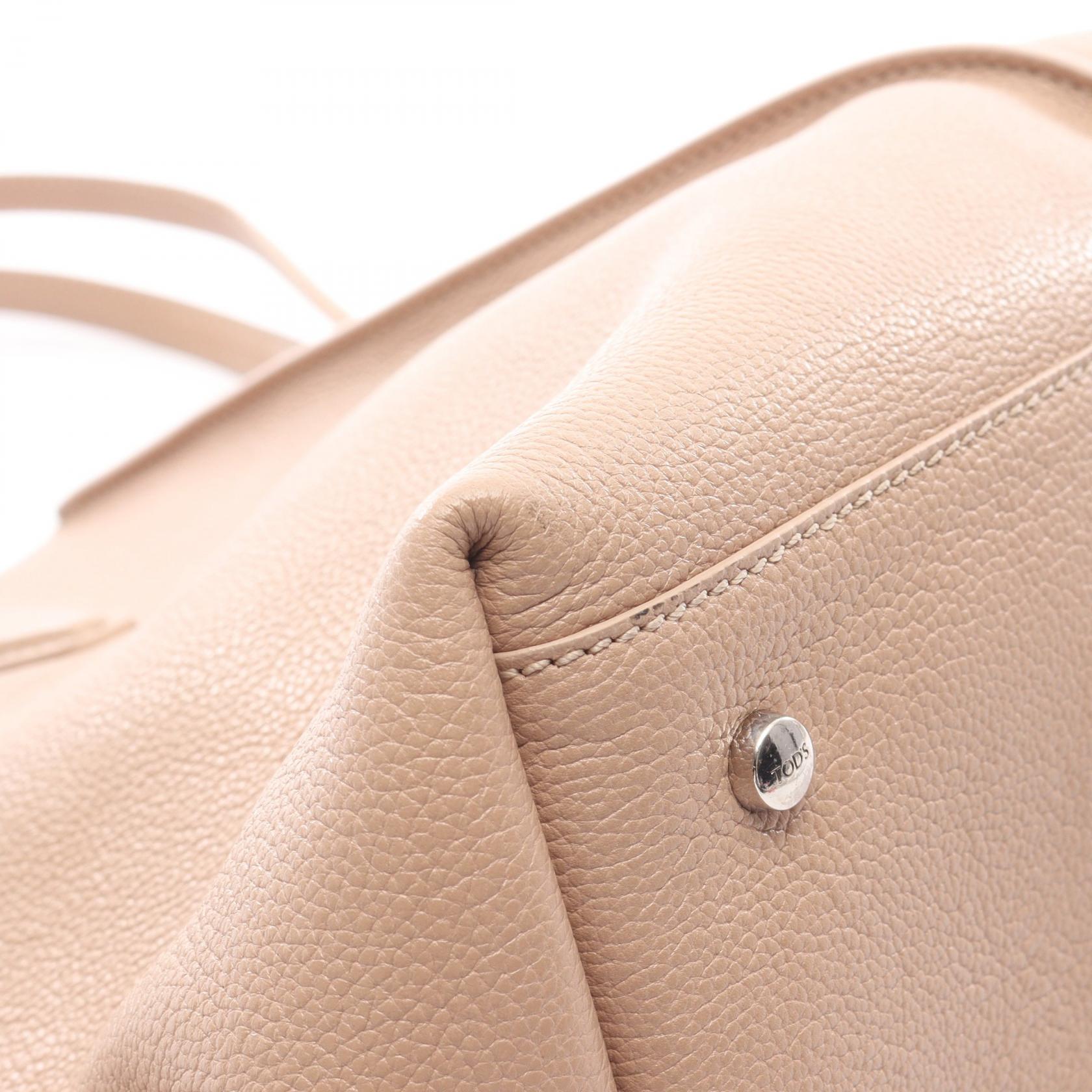JOY ショルダーバッグ トートバッグ レザー ピンクベージュ トッズ バッグ TOD'S