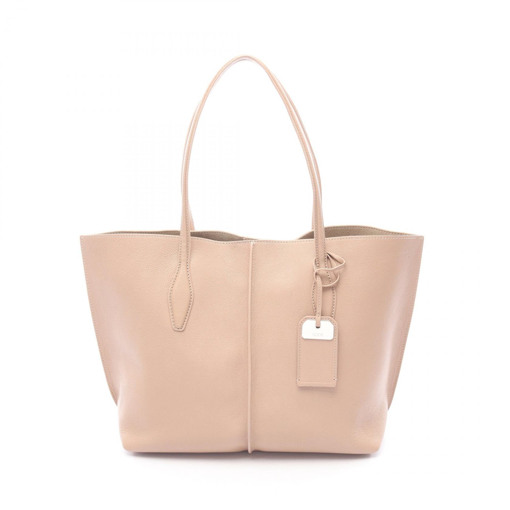 JOY ショルダーバッグ トートバッグ レザー ピンクベージュ トッズ バッグ TOD'S