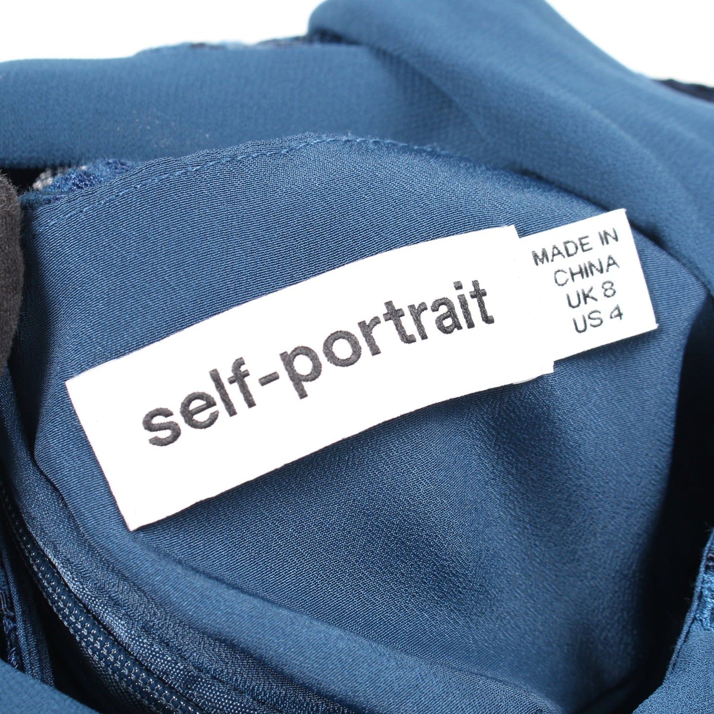 ワンピース 総レース コットン ナイロン ブルーグリーン セルフポートレイト ワンピース SELFPORTRAIT