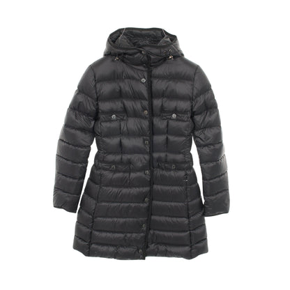 HIRMA ダウンコート ナイロン ブラック フード付き モンクレール アウター MONCLER