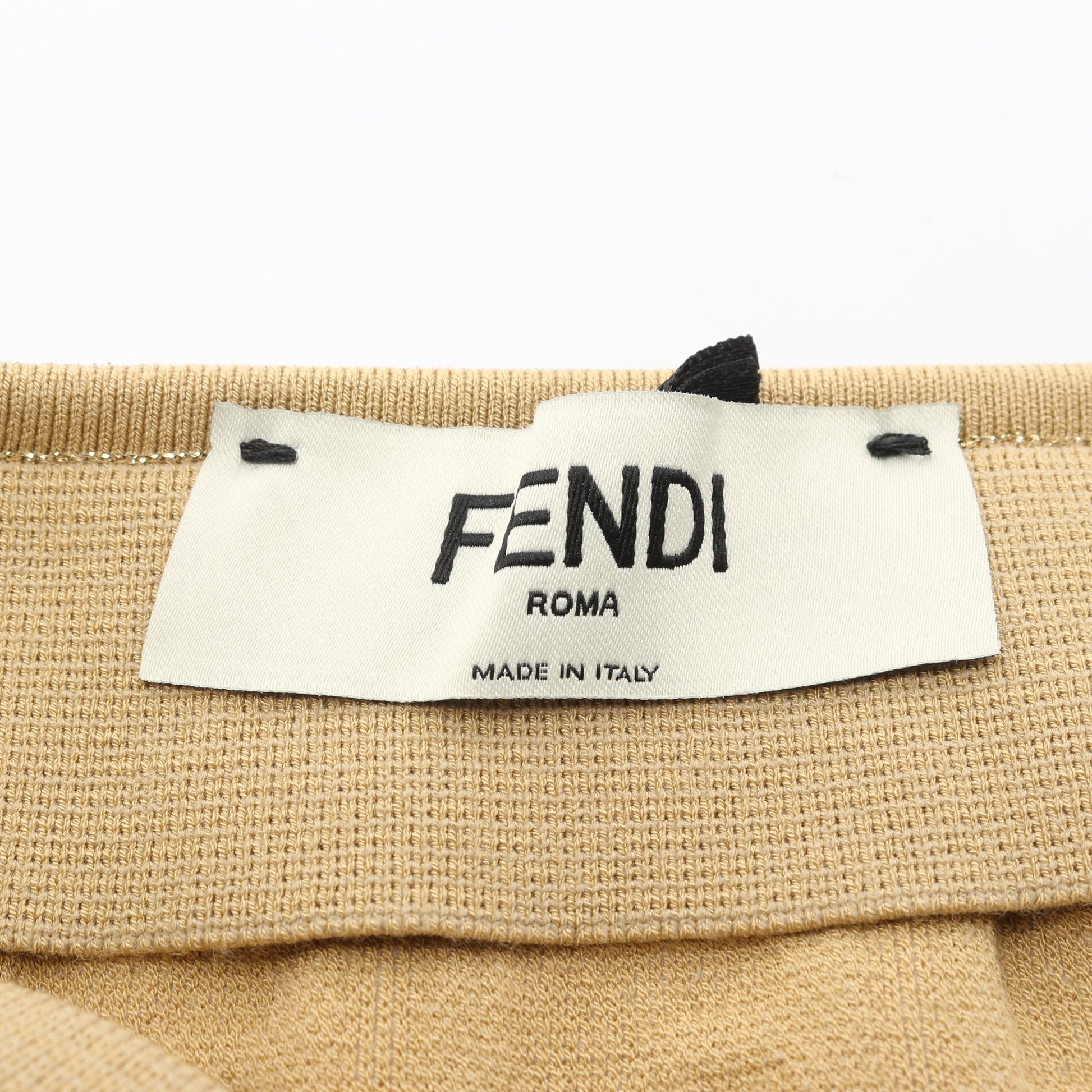 FF柄 ニット スカート レーヨン ゴールド フェンディ ボトムス FENDI