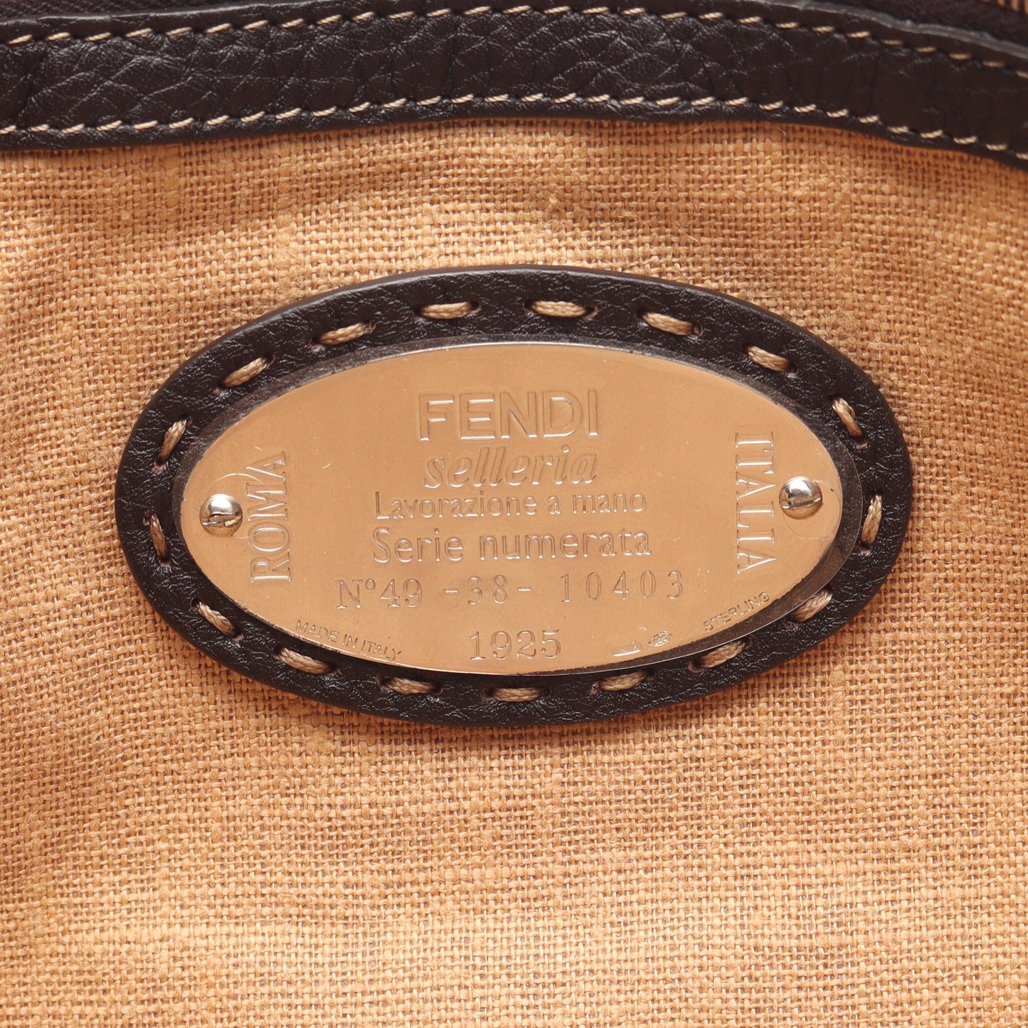 セレリア ショルダーバッグ トートバッグ レザー ダークブラウン フェンディ バッグ FENDI