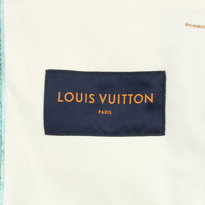 LVスプレー デニムジャケット コットン ホワイト ブルーグリーン ルイヴィトン アウター LOUIS VUITTON