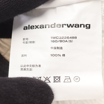 シャツワンピース ギャザー コットン ホワイト アレキサンダーワン ワンピース ALEXANDER WANG