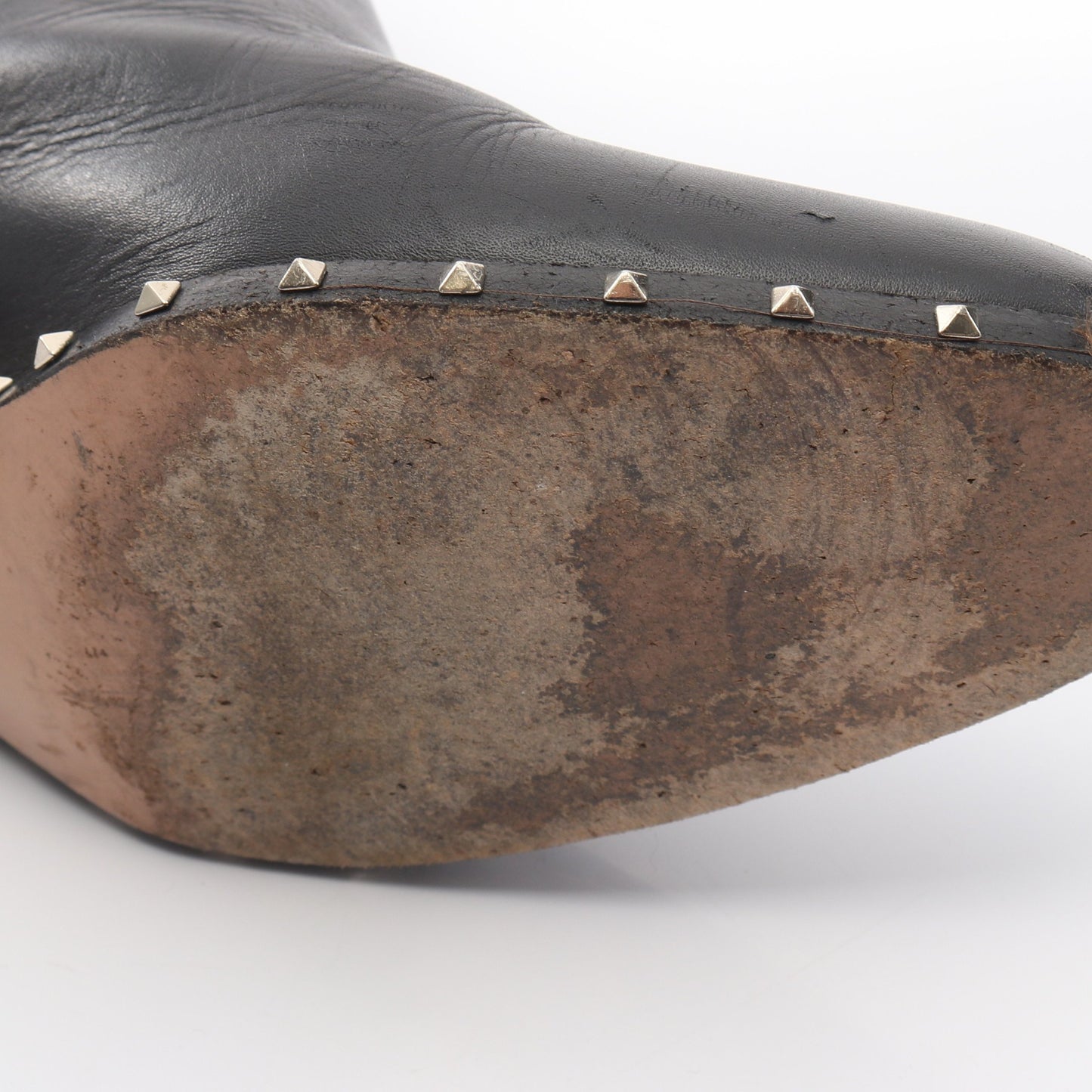 ロックスタッズ サイドゴアブーツ レザー ブラック ヴァレンティノガラヴァーニ シューズ VALENTINO GARAVANI