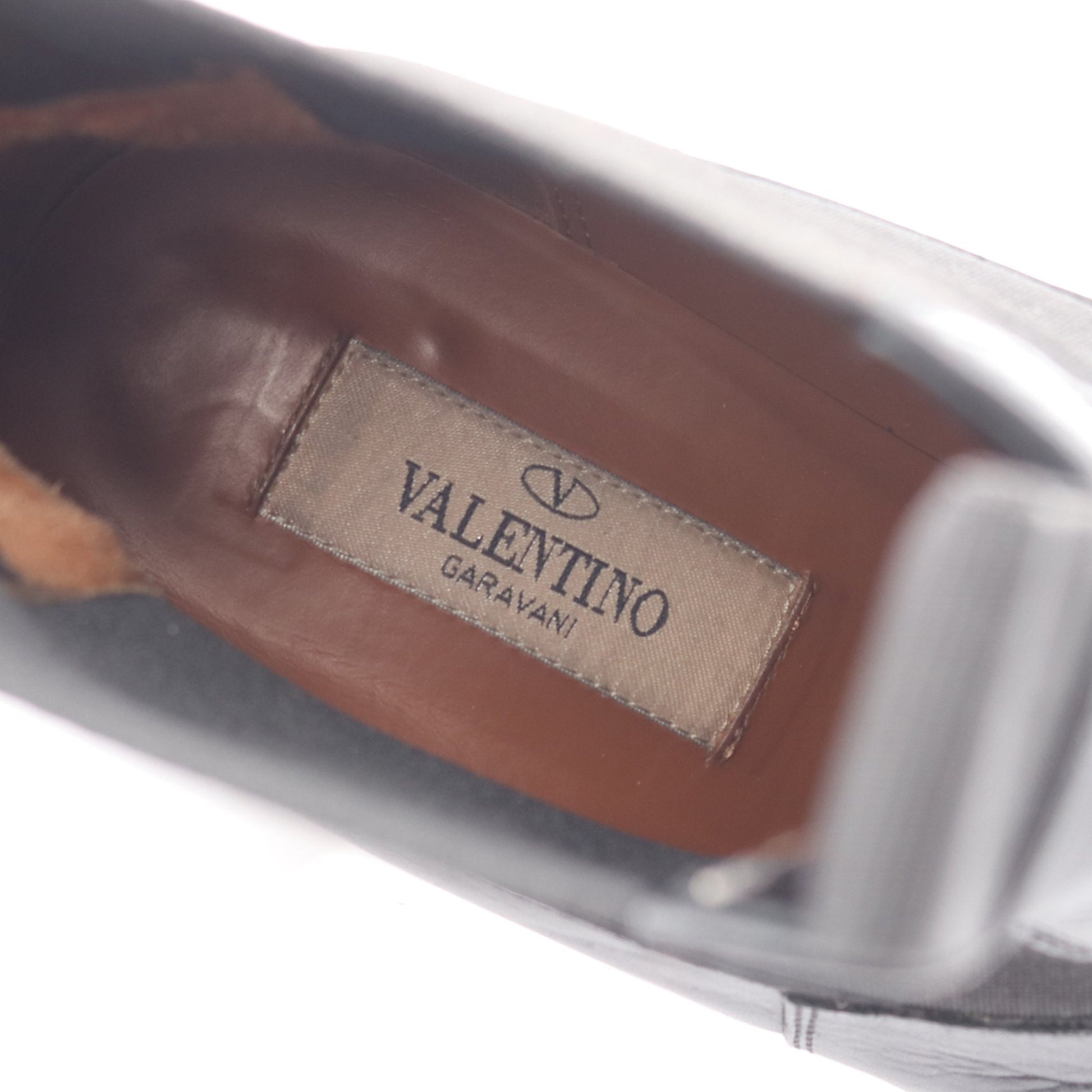 ロックスタッズ サイドゴアブーツ レザー ブラック ヴァレンティノガラヴァーニ シューズ VALENTINO GARAVANI
