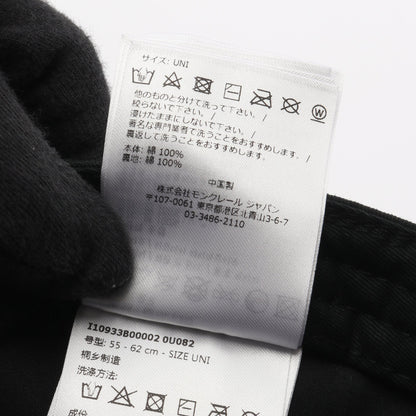 ベースボール キャップ コットン ブラック モンクレール