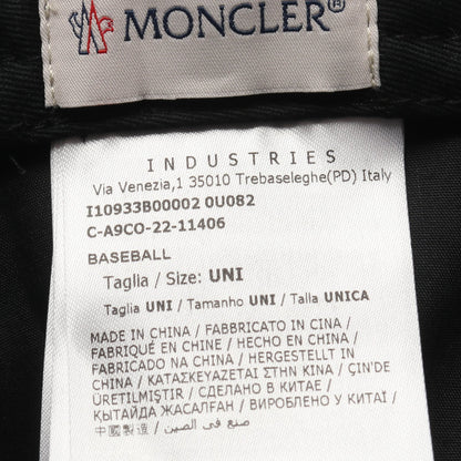 ベースボール キャップ コットン ブラック モンクレール
