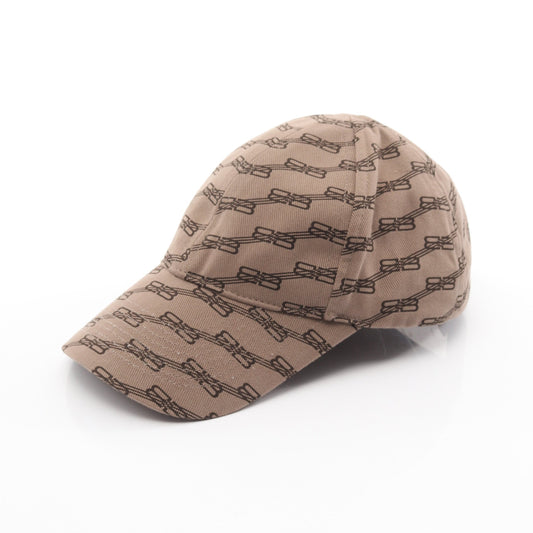 BBモノグラム キャップ コットン グレーブラウン バレンシアガ