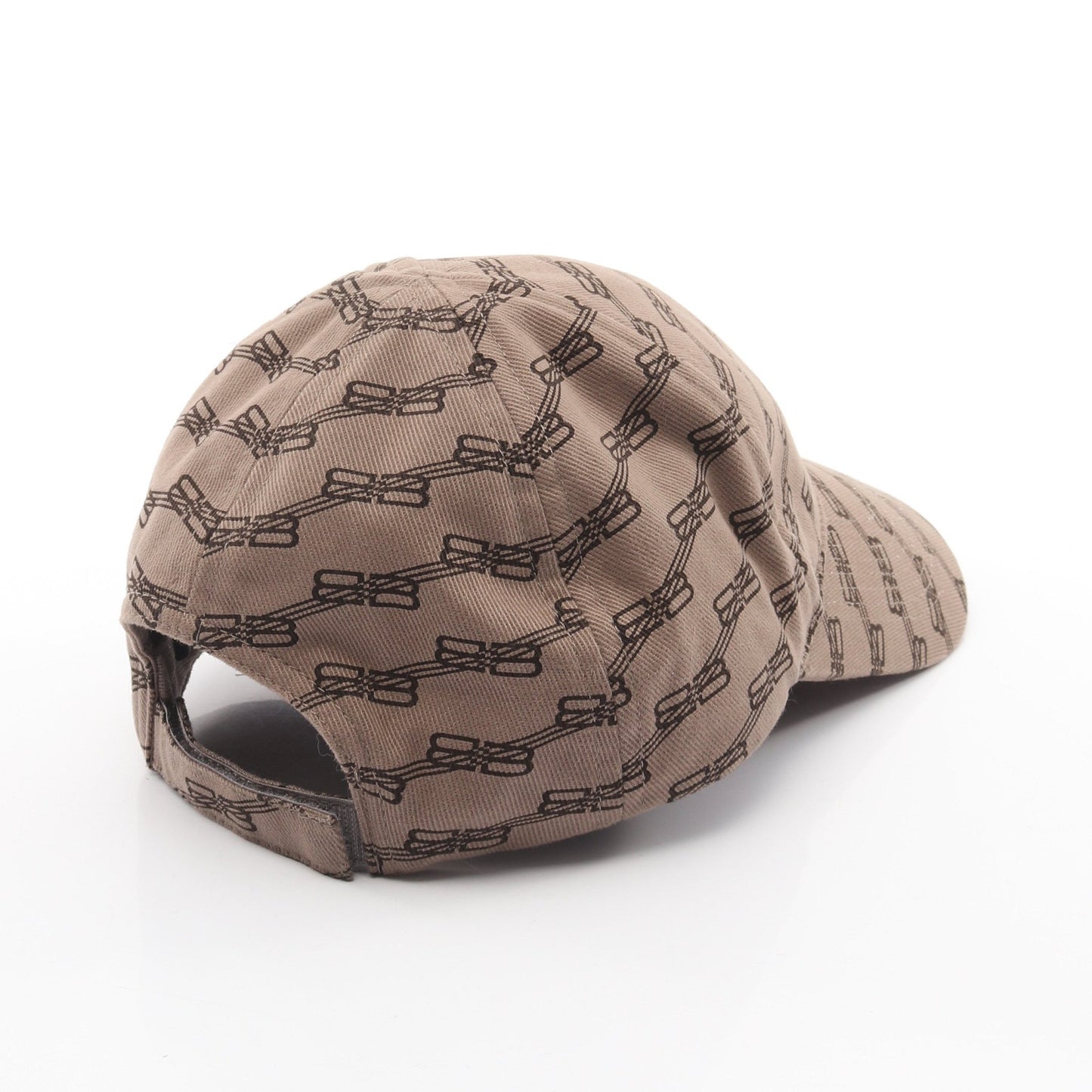 BBモノグラム キャップ コットン グレーブラウン バレンシアガ