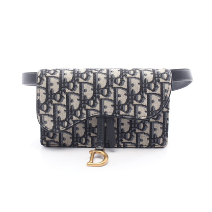 オブリーク ボディバッグ ウエストバッグ キャンバス ネイビー ベージュ クリスチャンディオール バッグ Christian Dior