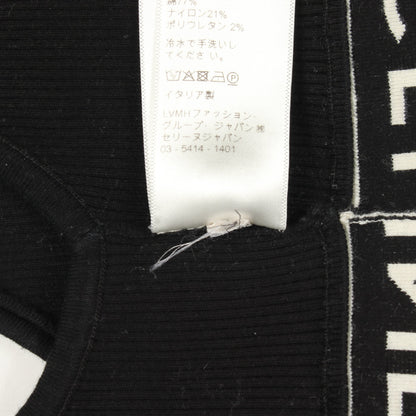 ロゴ アスレチック ニット スポーツブラ タンクトップ コットン ブラック セリーヌ トップス CELINE