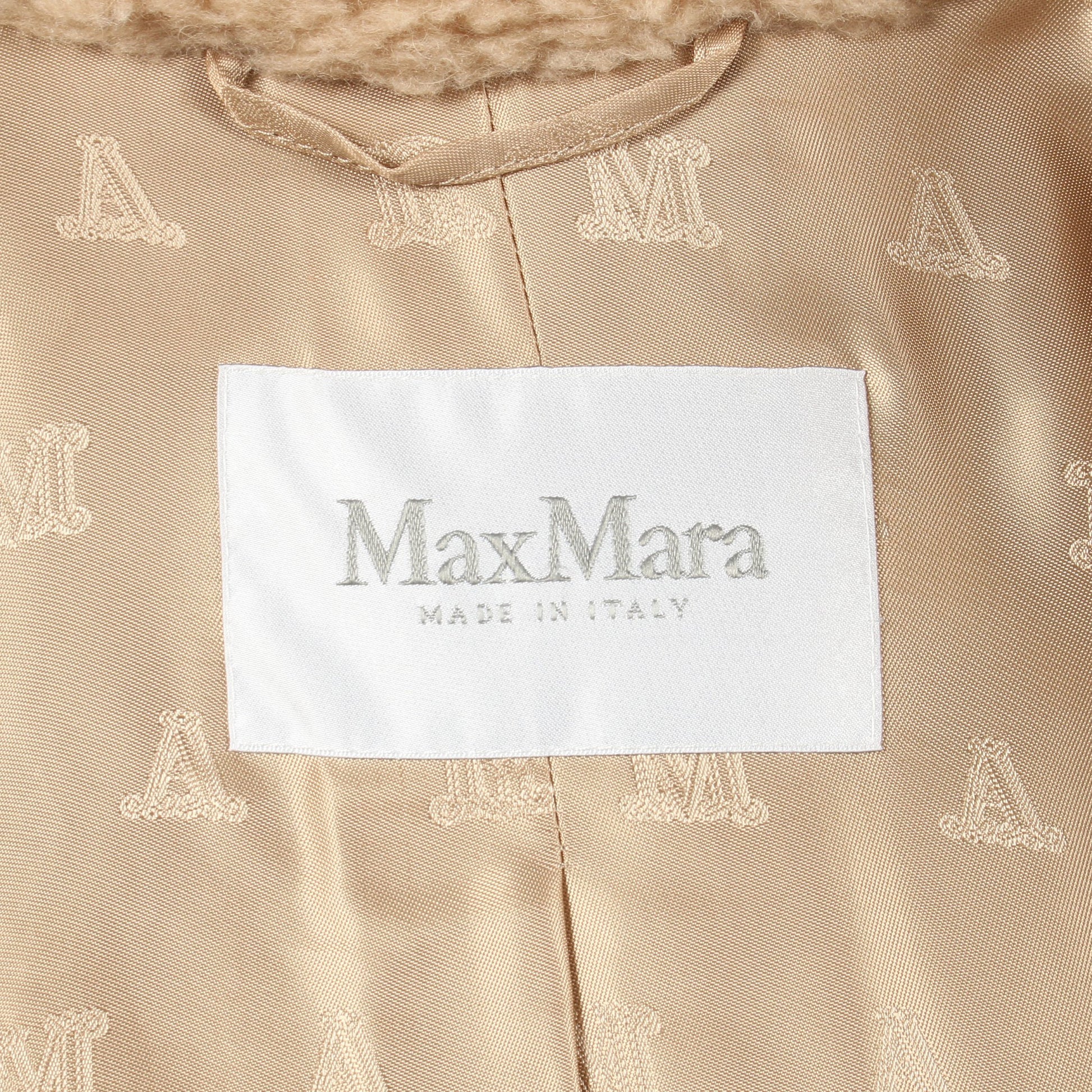 TEDDY テディベア アイコン コート キャメル ベージュ マックスマーラ アウター Max Mara