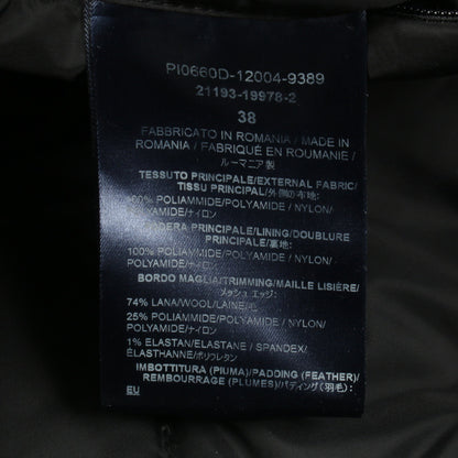 ナイロンシャモニー Aシェイプ ダウンコート ナイロン ブラック ヘルノ アウター HERNO