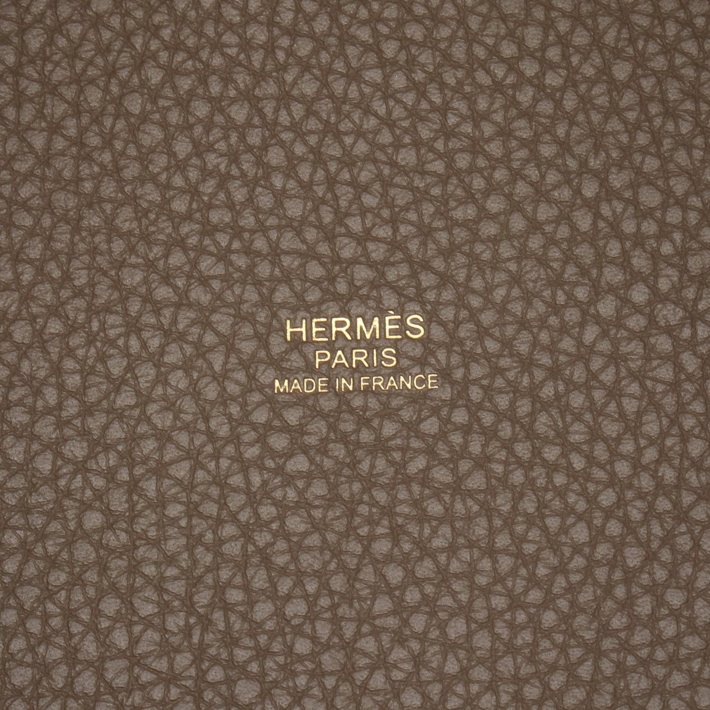 ピコタンロックPM エトゥープ ハンドバッグ トリヨンクレマンス グレーブラウン ゴールド金具 W刻印 エルメス バッグ HERMES