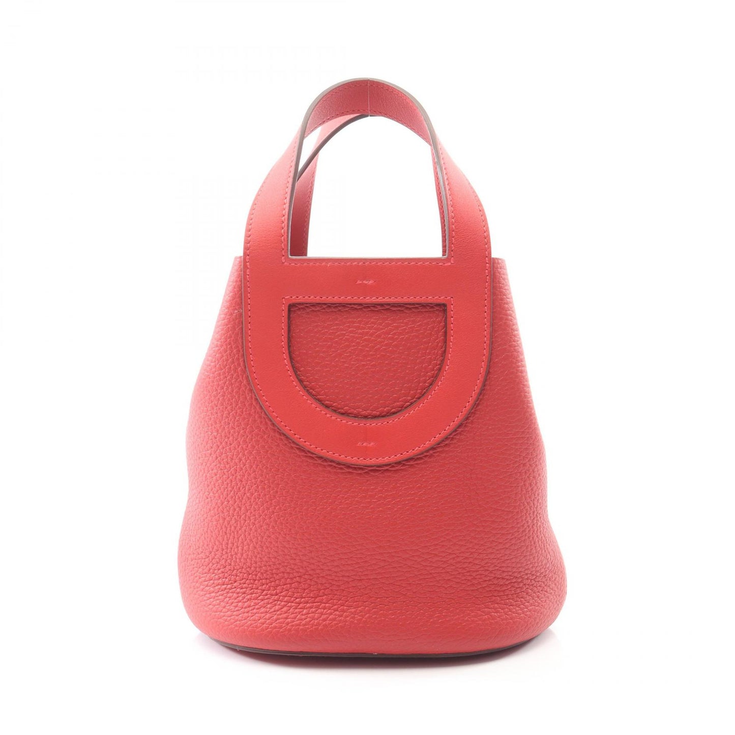 インザループ18 ルージュカザック ハンドバッグ トリヨンクレマンス レッド シルバー金具 B刻印 エルメス バッグ HERMES