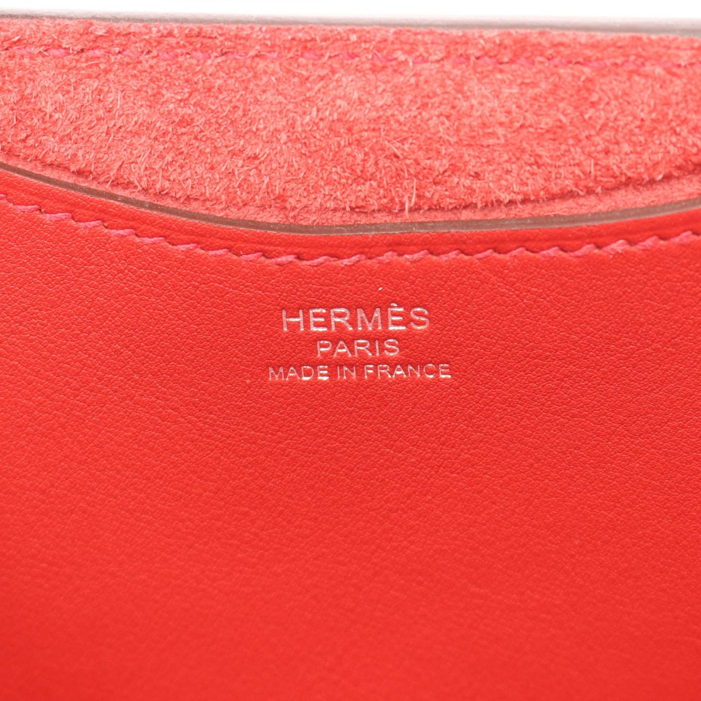 インザループ18 ルージュカザック ハンドバッグ トリヨンクレマンス レッド シルバー金具 B刻印 エルメス バッグ HERMES