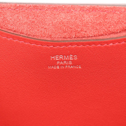 インザループ18 ルージュカザック ハンドバッグ トリヨンクレマンス レッド シルバー金具 B刻印 エルメス バッグ HERMES