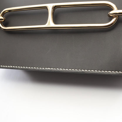 ロウリス ルリ23 ショルダーバッグ ソンブレロ ブラック ゴールド金具 T刻印 エルメス バッグ HERMES
