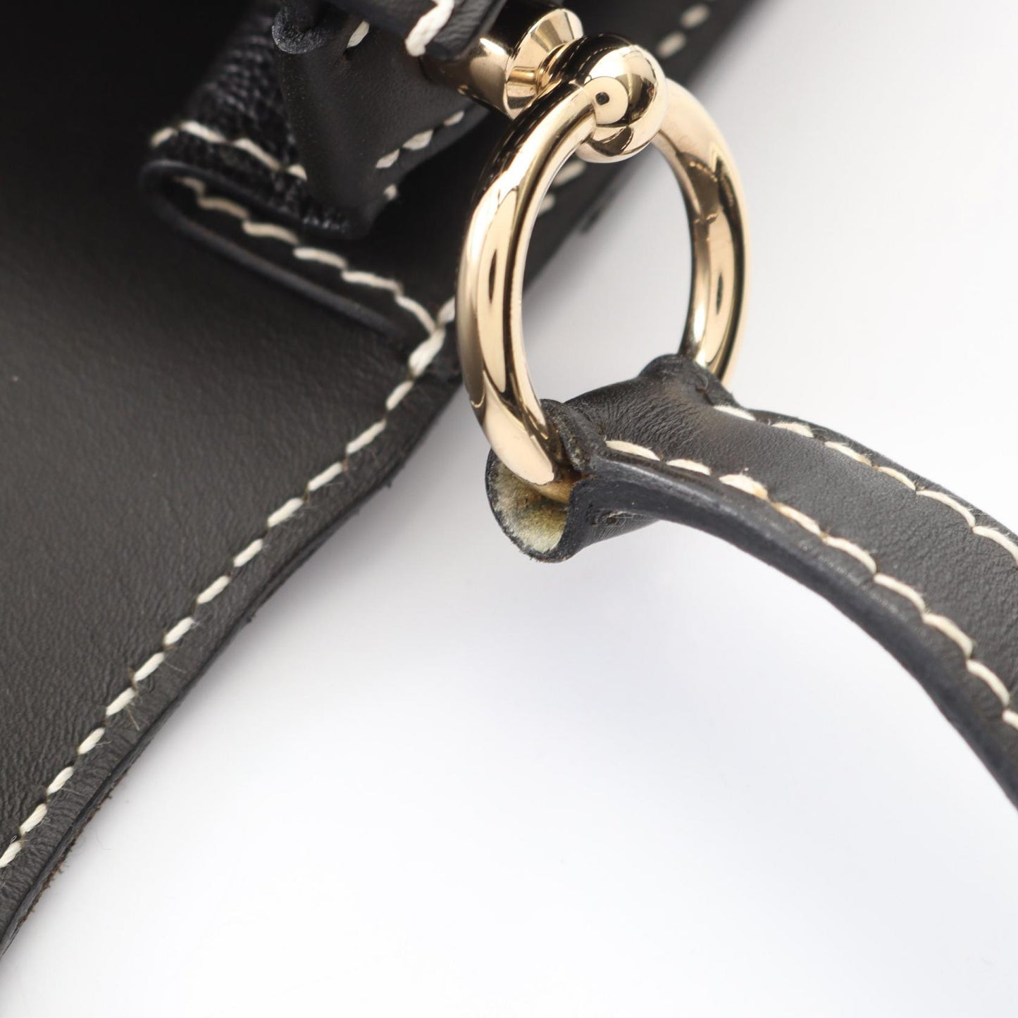 ロウリス ルリ23 ショルダーバッグ ソンブレロ ブラック ゴールド金具 T刻印 エルメス バッグ HERMES