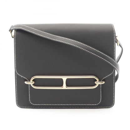 ロウリス ルリ23 ショルダーバッグ ソンブレロ ブラック ゴールド金具 T刻印 エルメス バッグ HERMES