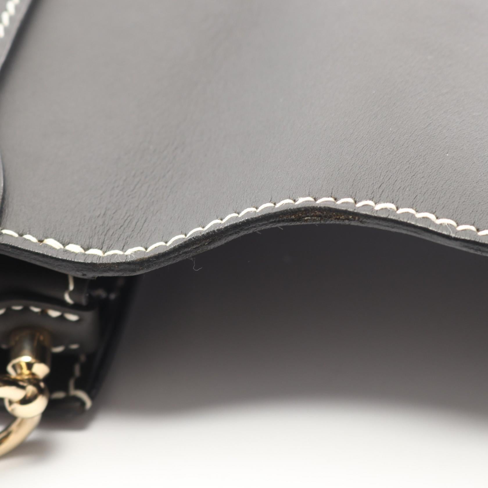 ロウリス ルリ23 ショルダーバッグ ソンブレロ ブラック ゴールド金具 T刻印 エルメス バッグ HERMES