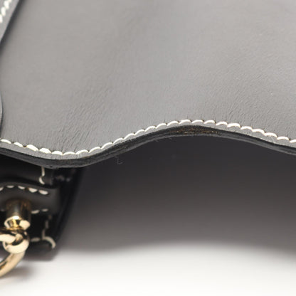 ロウリス ルリ23 ショルダーバッグ ソンブレロ ブラック ゴールド金具 T刻印 エルメス バッグ HERMES