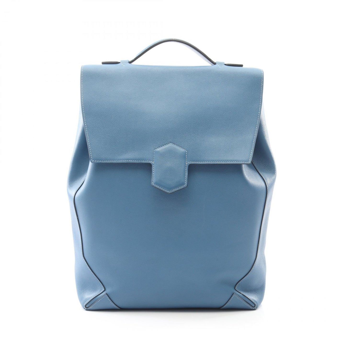 フラッシュ ブルードガリス バックパック リュックサック エバーカラー ブルー シルバー金具 C刻印 エルメス バッグ HERMES