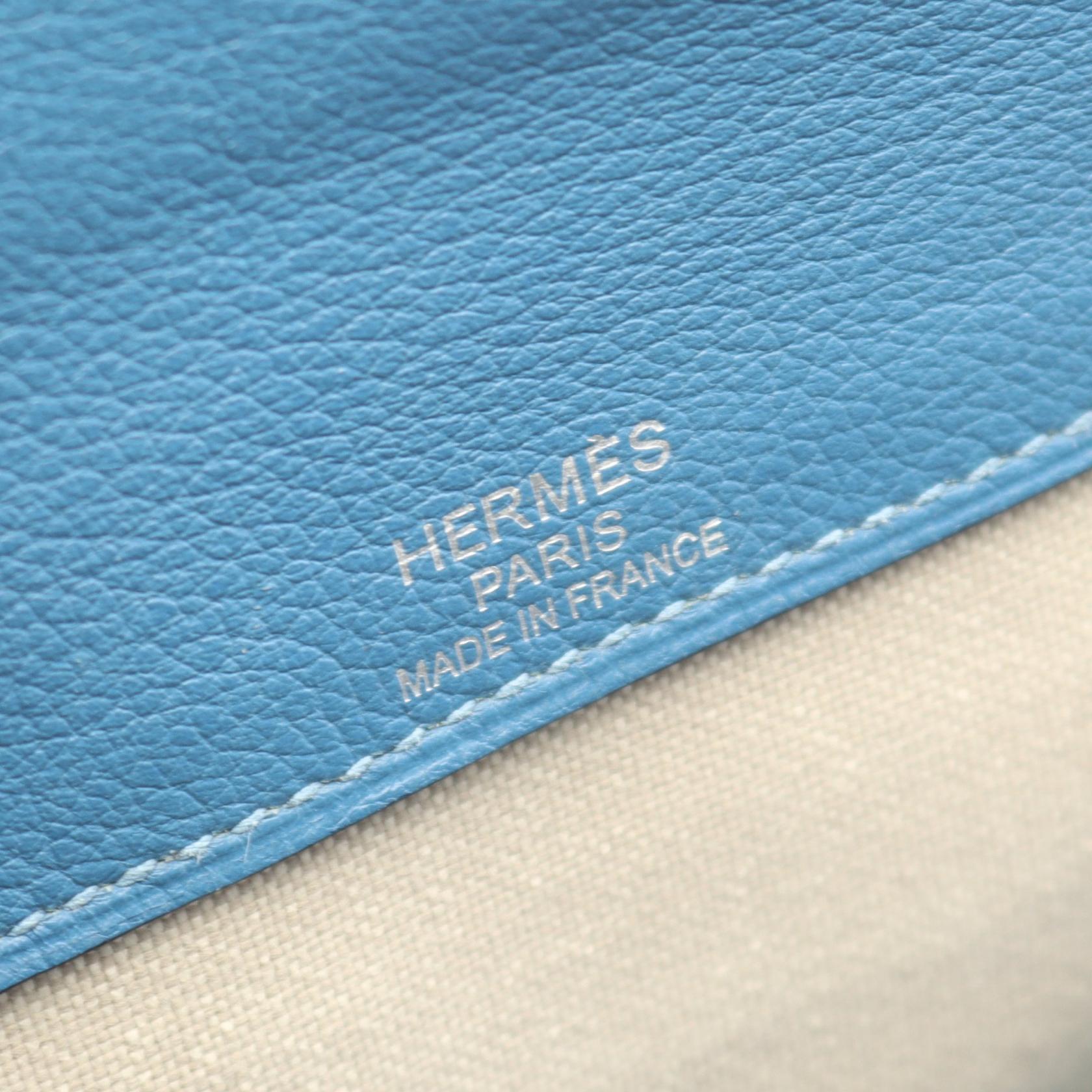 フラッシュ ブルードガリス バックパック リュックサック エバーカラー ブルー シルバー金具 C刻印 エルメス バッグ HERMES