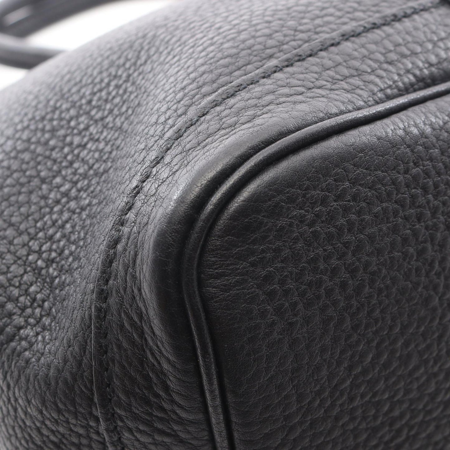 ガーデンパーティPM ハンドバッグ トートバッグ ネゴンダ ブラック シルバー金具 □L刻印 エルメス バッグ HERMES