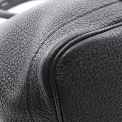 ガーデンパーティPM ハンドバッグ トートバッグ ネゴンダ ブラック シルバー金具 □L刻印 エルメス バッグ HERMES