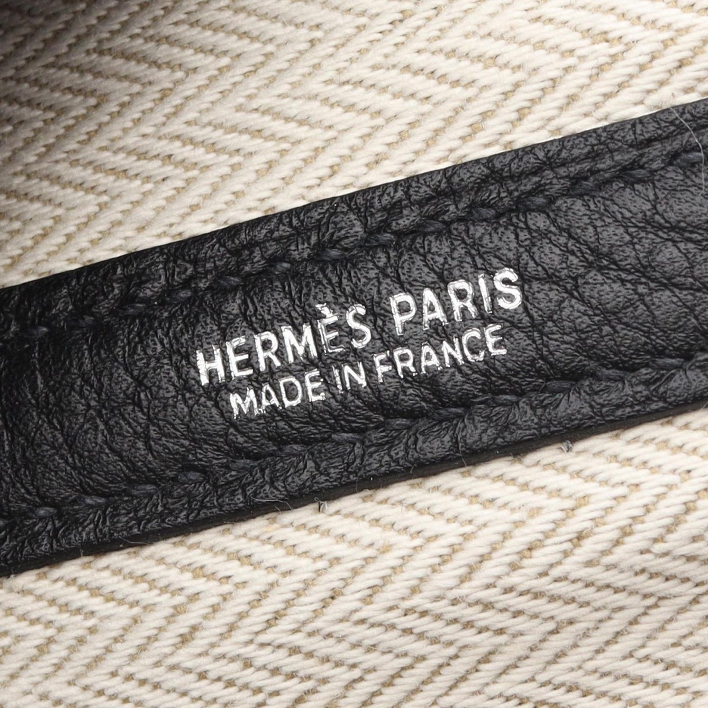 ガーデンパーティPM ハンドバッグ トートバッグ ネゴンダ ブラック シルバー金具 □L刻印 エルメス バッグ HERMES