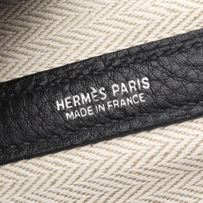 ガーデンパーティPM ハンドバッグ トートバッグ ネゴンダ ブラック シルバー金具 □L刻印 エルメス バッグ HERMES