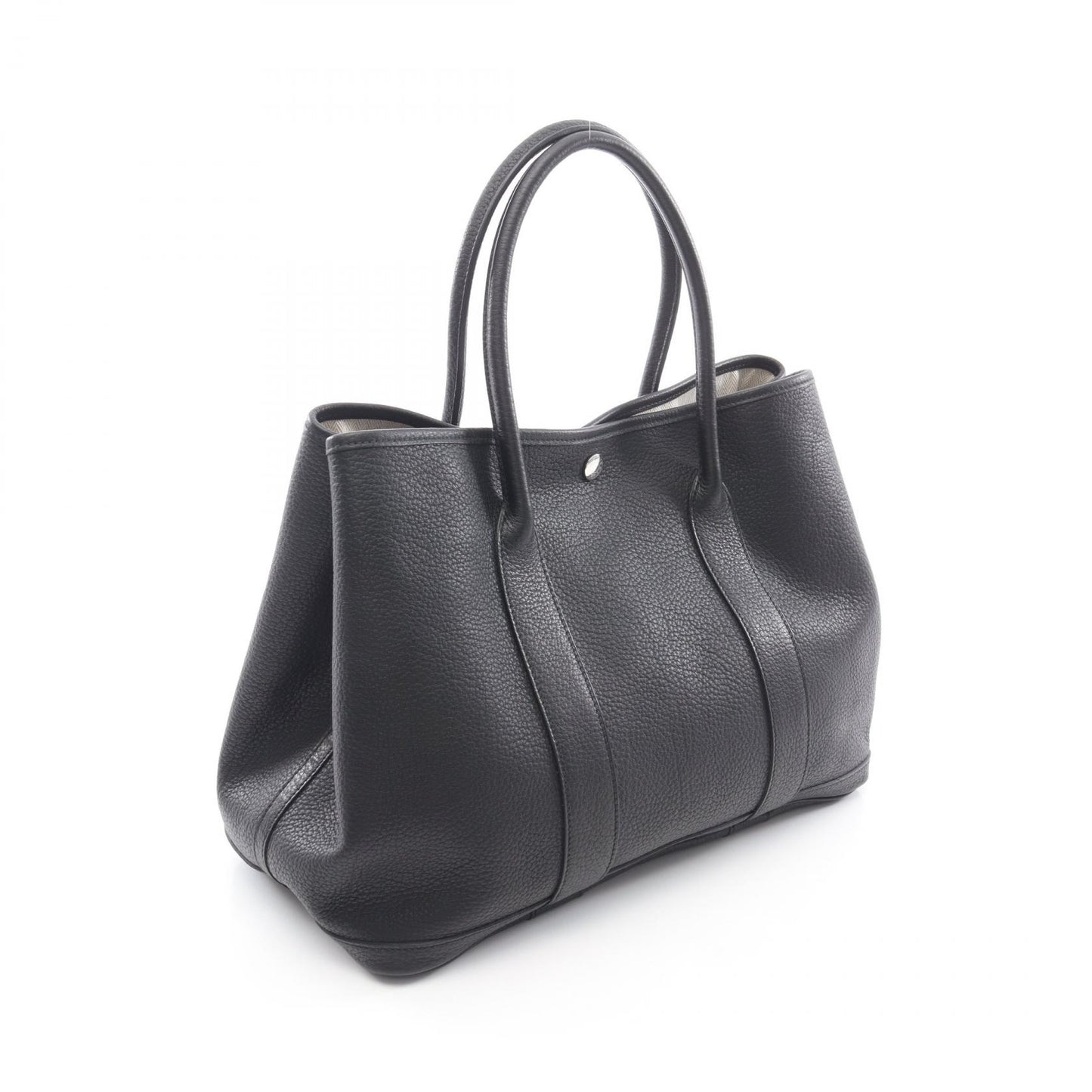 ガーデンパーティPM ハンドバッグ トートバッグ ネゴンダ ブラック シルバー金具 □L刻印 エルメス バッグ HERMES