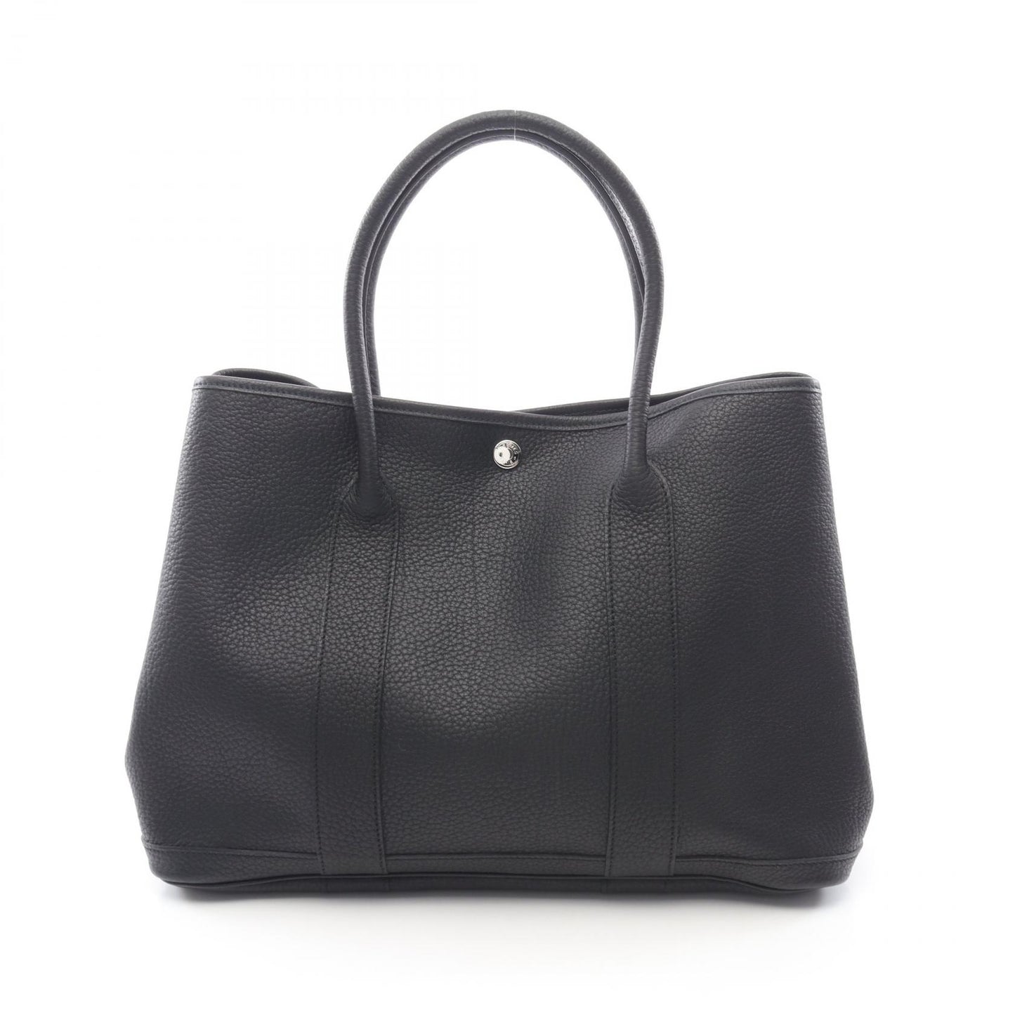 ガーデンパーティPM ハンドバッグ トートバッグ ネゴンダ ブラック シルバー金具 □L刻印 エルメス バッグ HERMES