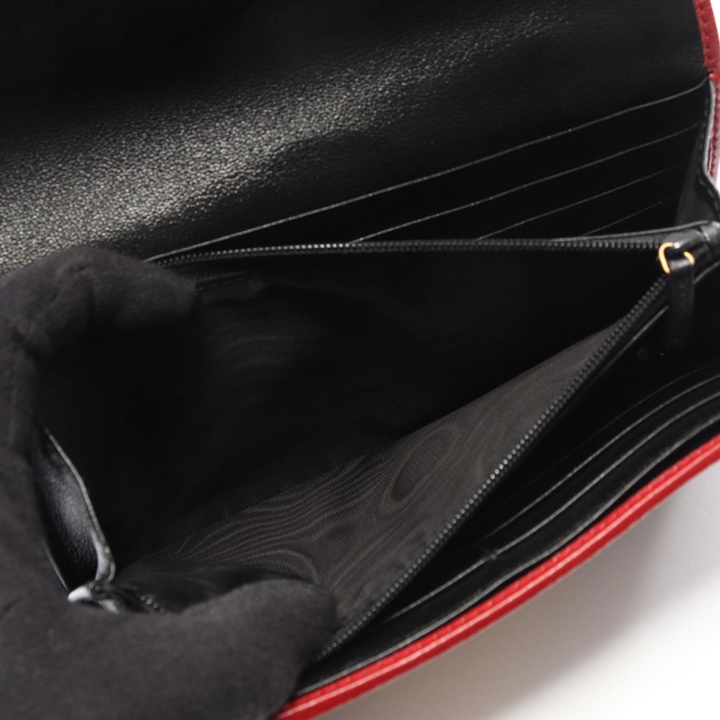 GGマーモント 二つ折り長財布 レザー ブラック ベージュ レッド グッチ 財布・小物 GUCCI
