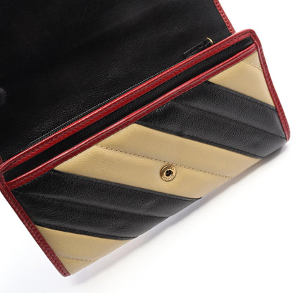 GGマーモント 二つ折り長財布 レザー ブラック ベージュ レッド グッチ 財布・小物 GUCCI