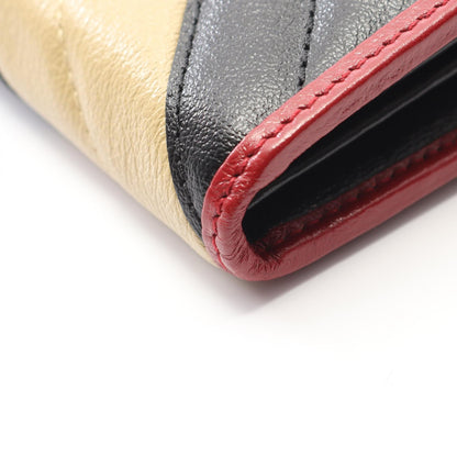 GGマーモント 二つ折り長財布 レザー ブラック ベージュ レッド グッチ 財布・小物 GUCCI