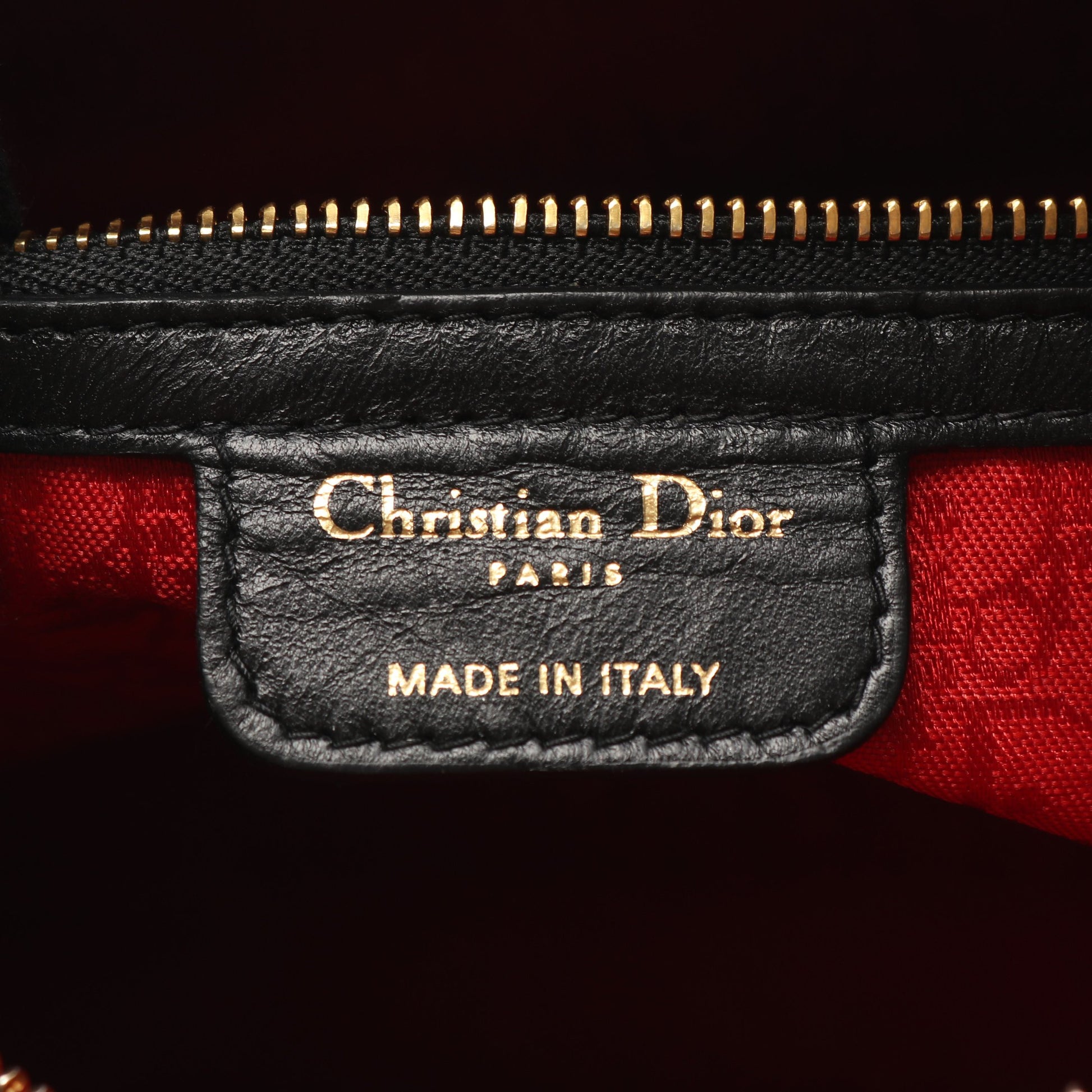 レディディオール ラージ カナージュ ハンドバッグ レザー ブラック 2WAY クリスチャンディオール バッグ Christian Dior