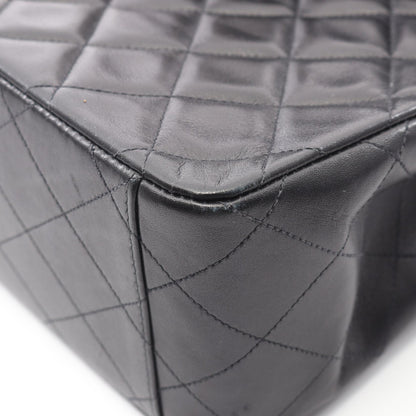 デカマトラッセ34 シングルフラップ Wチェーンショルダーバッグ ラムスキン ブラック ゴールド金具 シャネル バッグ CHANEL