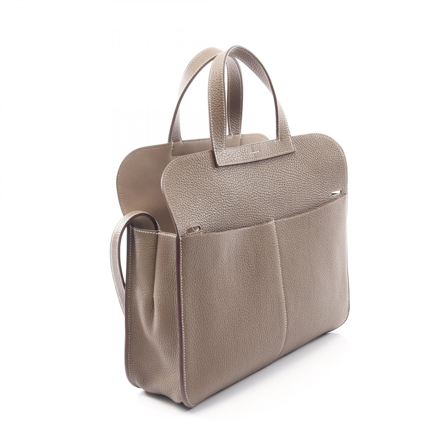 アルザン31 エトゥープ ハンドバッグ トリヨンクレマンス グレーブラウン シルバー金具 2WAY C刻印 エルメス バッグ HERMES